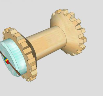 木棉卷轴玩具拖拉机SU模型下载_sketchup草图大师SKP模型