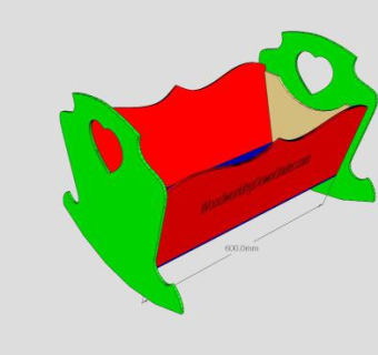 娃娃摇篮SU模型下载_sketchup草图大师SKP模型