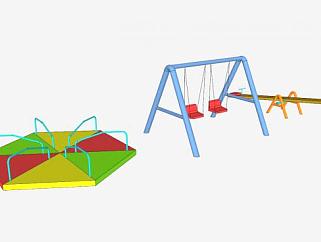 儿童花园玩具SU模型下载_sketchup草图大师SKP模型