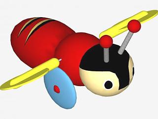 流行蜜蜂玩具SU模型下载_sketchup草图大师SKP模型