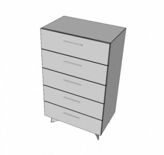 欧式经典梳妆台SU模型下载_sketchup草图大师SKP模型