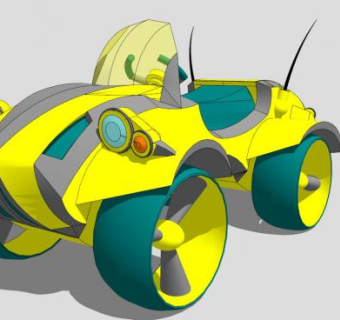 儿童机器行星骑士玩具SU模型下载_sketchup草图大师SKP模型