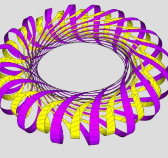 埃舍尔游泳圈玩具SU模型下载_sketchup草图大师SKP模型