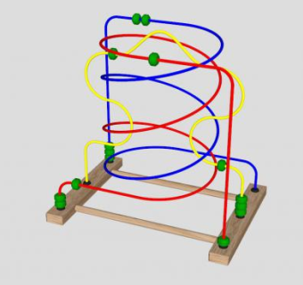 线珠迷宫玩具SU模型下载_sketchup草图大师SKP模型