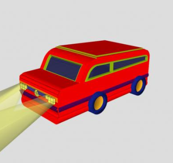 红色汽车玩具SU模型下载_sketchup草图大师SKP模型