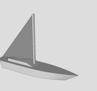 帆船玩具SU模型下载_sketchup草图大师SKP模型