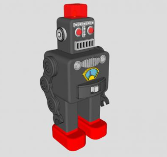 机器人玩具SU模型下载_sketchup草图大师SKP模型