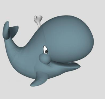 摇摆鲸鱼玩具SU模型下载_sketchup草图大师SKP模型