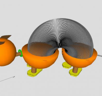 玩具总动员弹簧狗SU模型下载_sketchup草图大师SKP模型