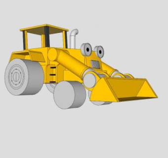 建造者鲍勃独家玩具车SU模型下载_sketchup草图大师SKP模型