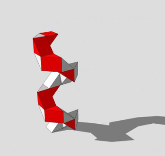 蛇螺旋玩具SU模型下载_sketchup草图大师SKP模型