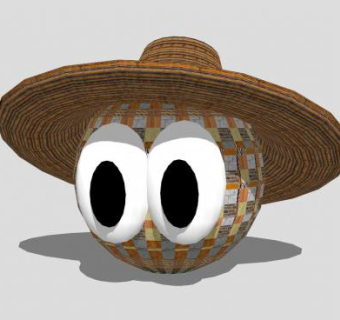 格里诺圆球玩具SU模型下载_sketchup草图大师SKP模型