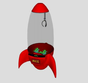 火箭抓娃娃机器SU模型下载_sketchup草图大师SKP模型