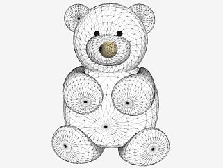 玩具<em>熊</em>SU模型下载_sketchup草图大师SKP模型