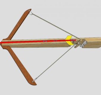 弩的玩具SU模型下载_sketchup草图大师SKP模型