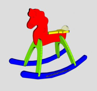 迷你摇摆马安迪SU模型下载_sketchup草图大师SKP模型