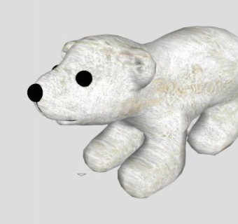 北极熊玩具SU模型下载_sketchup草图大师SKP模型
