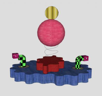 巨型猫玩具SU模型下载_sketchup草图大师SKP模型