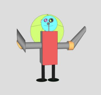 儿童机器人玩具SU模型下载_sketchup草图大师SKP模型