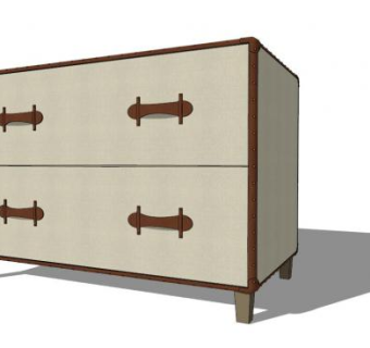 酒店抽屉柜SU模型下载_sketchup草图大师SKP模型