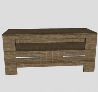 现代中式五斗橱SU模型下载_sketchup草图大师SKP模型