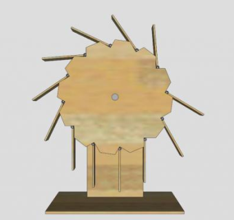 平衡轮玩具SU模型下载_sketchup草图大师SKP模型