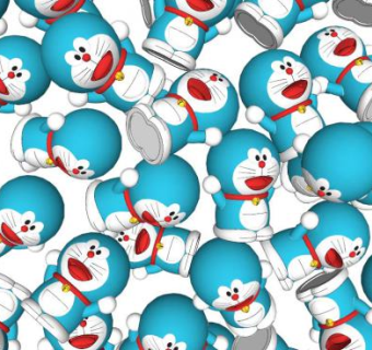 机器猫哆啦A梦SU模型下载_sketchup草图大师SKP模型