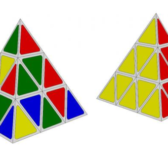 金字塔魔方玩具SU模型下载_sketchup草图大师SKP模型