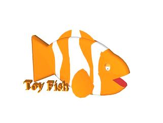 海底总动员玩具鱼SU模型下载_sketchup草图大师SKP模型
