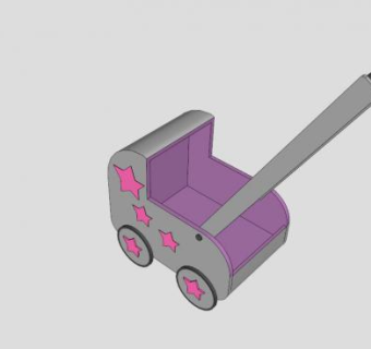 转向架玩具车SU模型下载_sketchup草图大师SKP模型