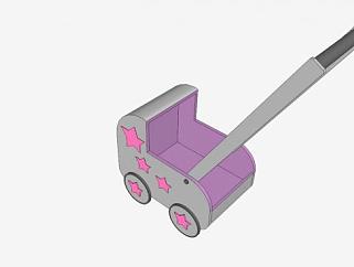 <em>转向</em>架玩具车SU模型下载_sketchup草图大师SKP模型