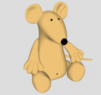 老鼠玩具SU模型下载_sketchup草图大师SKP模型