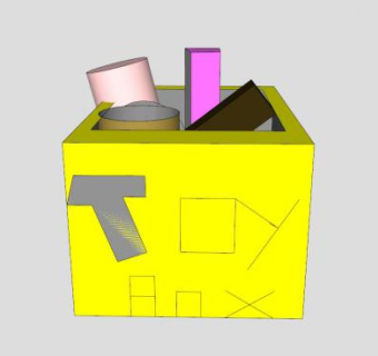 儿童玩具箱SU模型下载_sketchup草图大师SKP模型