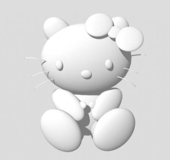 凯蒂猫玩具SU模型下载_sketchup草图大师SKP模型