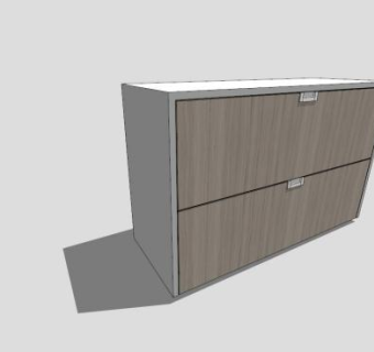 办公室五斗橱SU模型下载_sketchup草图大师SKP模型