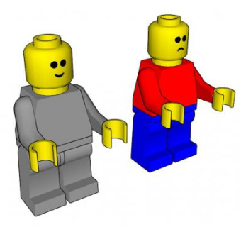 乐 高迷你数字SU模型下载_sketchup草图大师SKP模型