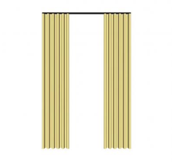 黄色简约窗帘SU模型下载_sketchup草图大师SKP模型