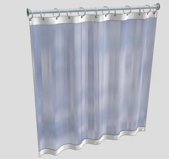 厕所浴帘SU模型下载_sketchup草图大师SKP模型