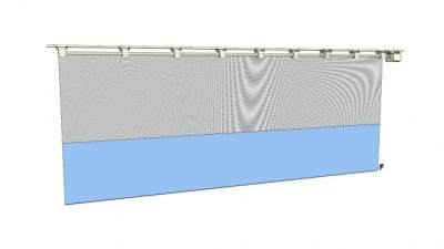 顶滚体操分帘SU模型下载_sketchup草图大师SKP模型