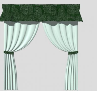 幕组布景窗帘SU模型下载_sketchup草图大师SKP模型