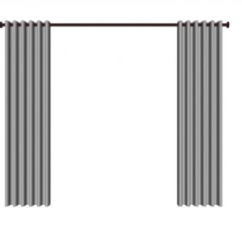 灰色罗马帘SU模型下载_sketchup草图大师SKP模型