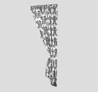 大马士革浴帘SU模型下载_sketchup草图大师SKP模型