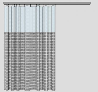 隐私保健窗帘SU模型下载_sketchup草图大师SKP模型