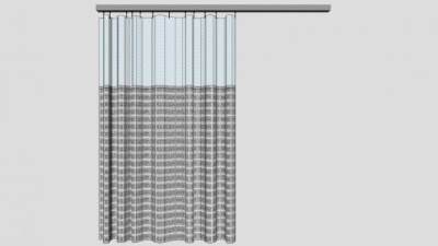 隐私保健窗帘SU模型下载_sketchup草图大师SKP模型