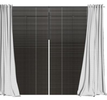 现代双层百叶窗SU模型下载_sketchup草图大师SKP模型