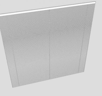 金属窗帘升降帘SU模型下载_sketchup草图大师SKP模型