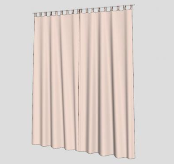 半透明手提帘SU模型下载_sketchup草图大师SKP模型