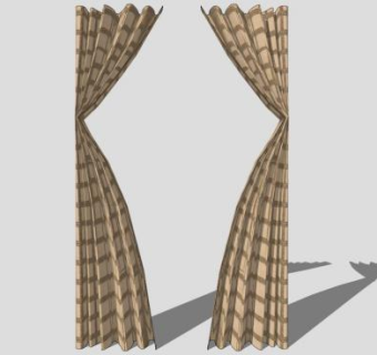 治疗手动窗帘SU模型下载_sketchup草图大师SKP模型