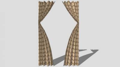 治疗手动窗帘SU模型下载_sketchup草图大师SKP模型