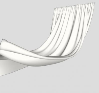窗帘面料手提帘SU模型下载_sketchup草图大师SKP模型